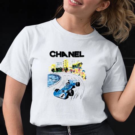 chanel t-shirt formula 1|Chanel formula 1 shirt price.